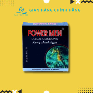 Bao cao su Powermen Cá ngựa kéo dài hộp 3 cái