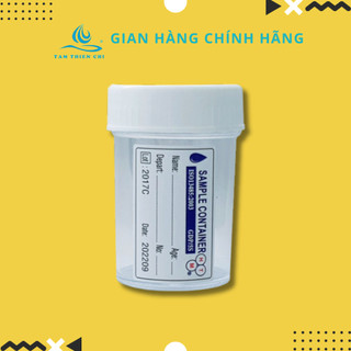 Lọ đựng mẫu nắp màu trắng Hồng Thiện Mỹ có nhãn túi 10 cái