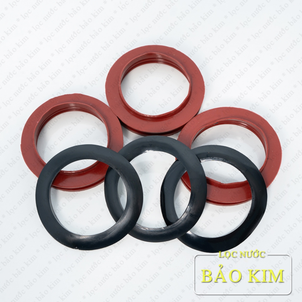Bộ 03 Gioăng (ron) silicon – cao su chắn bụi phi 58 dùng trong máy nước nóng NLMT sử dụng ruột bồn PPR