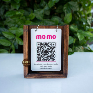 Hcm l bảng gỗ mã qr thanh toán bền đẹo, bảng tài khoản ngân hàng - luxi decor hcm