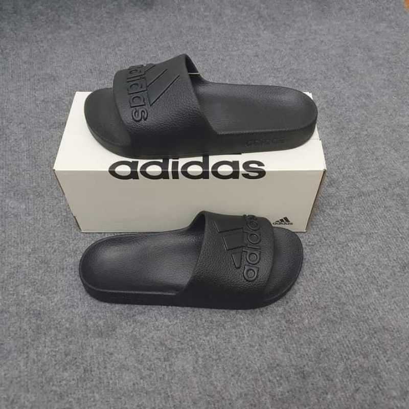Dép đúc Adidas Aqua logo nổi chính hãng