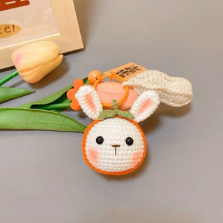 Móc khóa thỏ len handmade, móc chìa khóa thỏ nhồi bông làm quà tặng lưu niệm