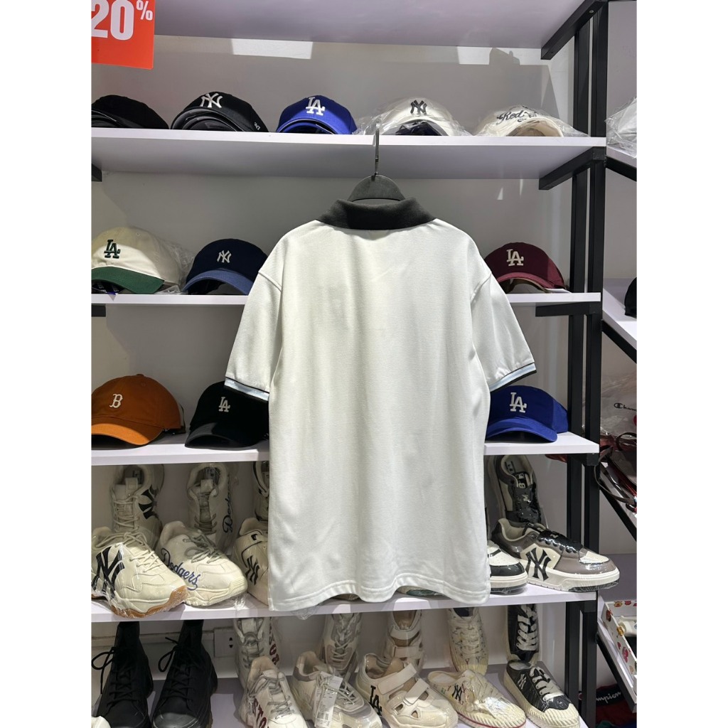 [RAWS[ Áo polo New  Era Golf lá cờ trắng chính hãng - 13679611