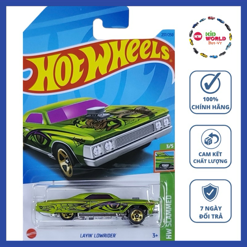 Xe mô hình Hot Wheels basic Layin' Lowrider HKJ08.