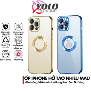Ốp hở táo iphone 15 pro max 14 pro max 12 pro max 13 pro max 11 Promax - ốp lưng Điện Thoại viền vuông Bảo vệ camera