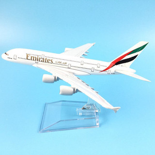 Mô hình máy bay Emirate 16cm + đế trưng bày