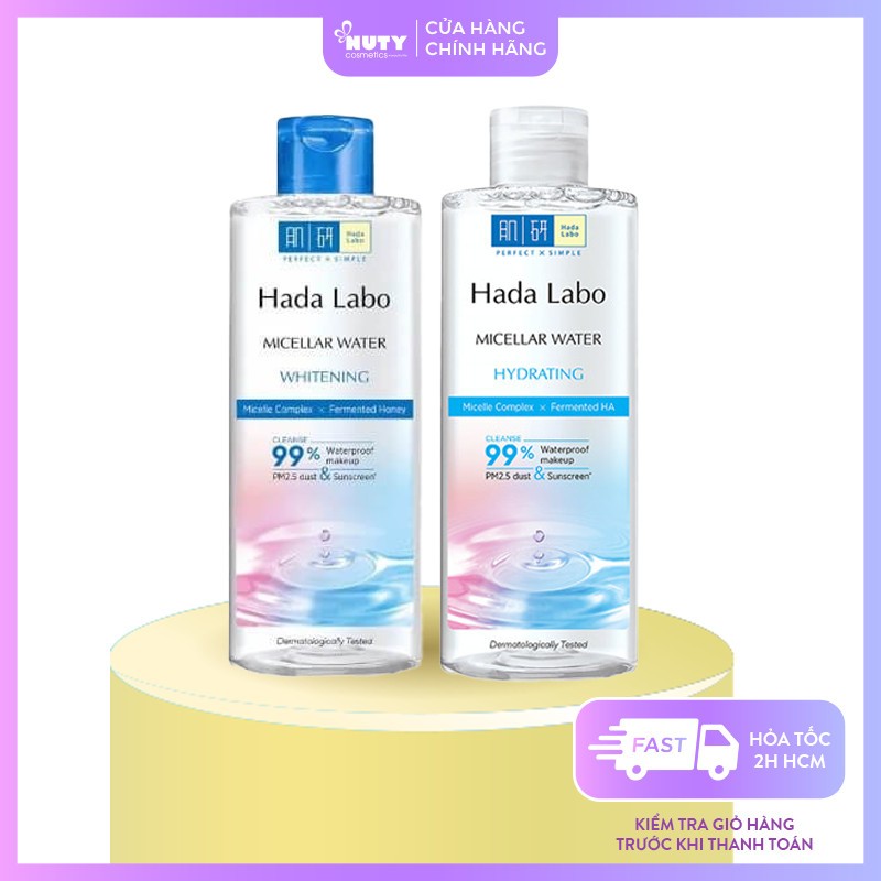 Nước Tẩy Trang Micellar Water Hada Labo Sạch Sâu Dưỡng Sáng, Cấp Ẩm (240ml)