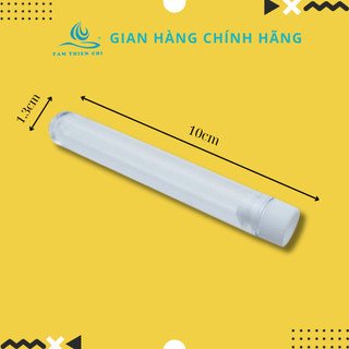 Ống đựng cây chải mi (không kèm chổi) ống nghiệm nhựa PS Hồng Thiện Mỹ 7ml có nắp 2 tầng không nhãn túi 100 cái