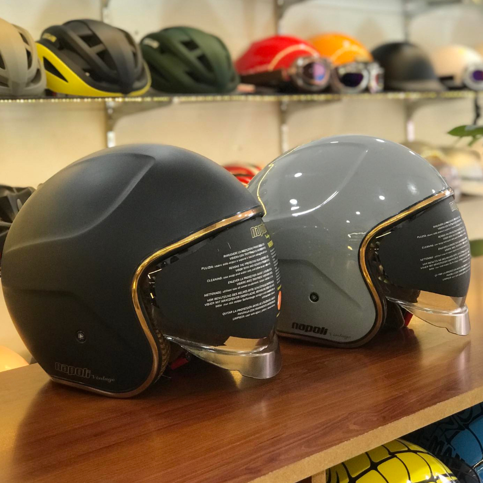 Nón bảo hiểm napoli kính âm chính hãng có bảo hành 12 tháng tại nhà sản xuất