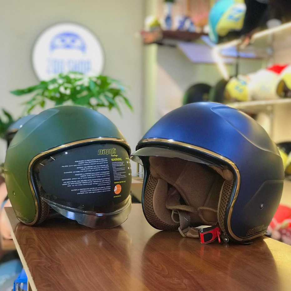 Nón bảo hiểm napoli kính âm chính hãng có bảo hành 12 tháng tại nhà sản xuất