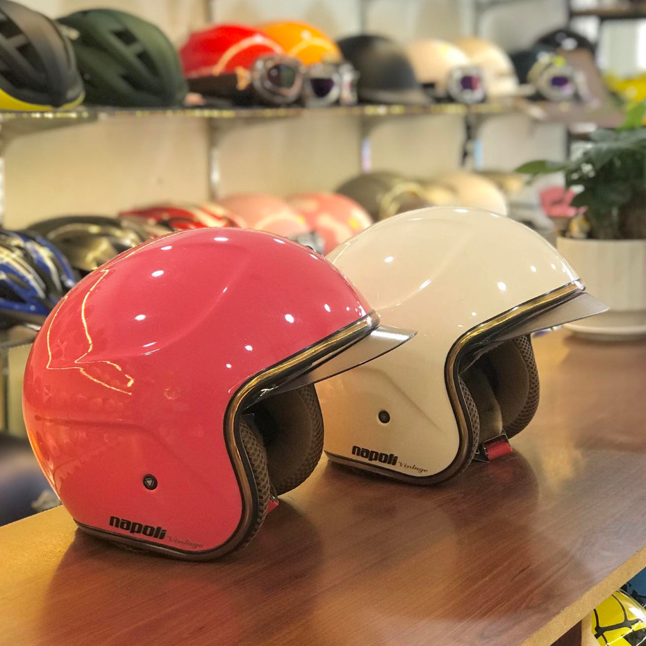 Nón bảo hiểm napoli kính âm chính hãng có bảo hành 12 tháng tại nhà sản xuất