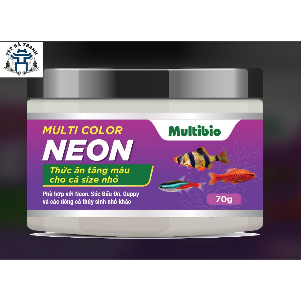 Thức Ăn Cá Cảnh Tăng Màu Multi Color Neon Chuyên Cho Dòng Cá Bé