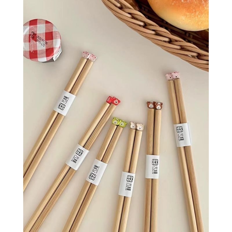 Đũa Gỗ Nhân Vật Hoạt Hình Dễ Thương - DC1218-1 - BCorner