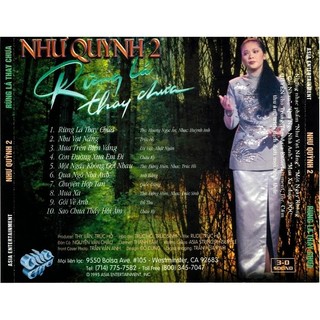 Đĩa cd rừng lá thay chưa asia - như quỳnh - cd nhạc trữ tình chất lượng cao - phôi phono verbatim bìa màu
