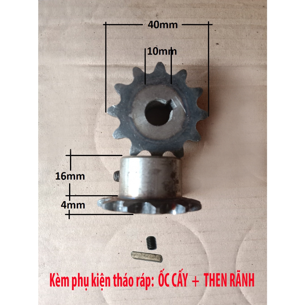 Nhông sên mini Chế Que Xiên Nướng, Chế Máy Nướng Thịt, Lắp cho động cơ