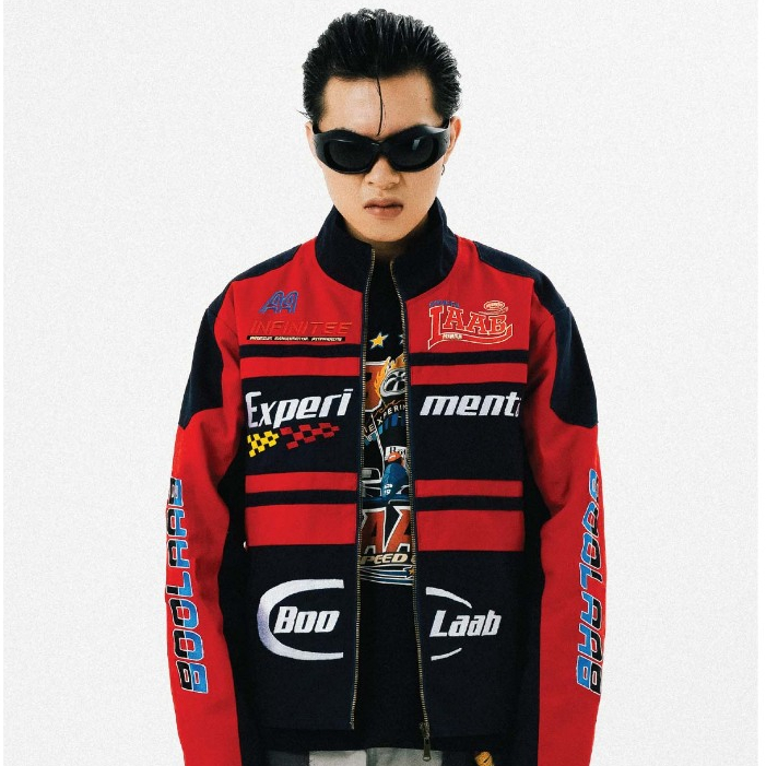 Áo Khoác Nam BOO Khaki Racing In hình cá tính