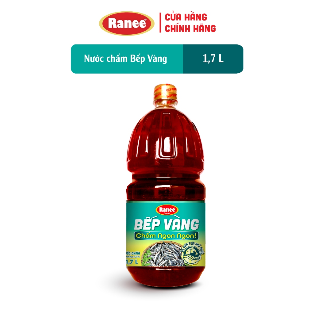 Nước chấm Cá Cơm Bếp Vàng siêu tiết kiệm 1.7 lít