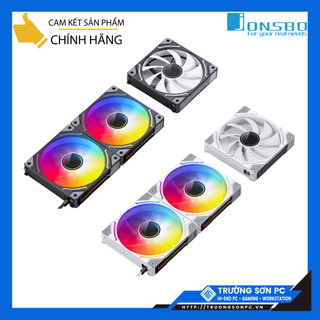 Quạt CASE TẢN NHIỆT JONSBO ZH-120B & ZH-120W ARGB Led Vô Cực (3in1-Black & White) | Ghép Nối Không Dây | Camera Yoosee