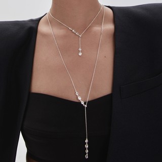 Dây chuyền charm lõm tròn hình giọt nước bạc 925 - Nepherteti