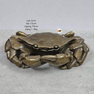 Gạt tàn con cua bằng đồng
