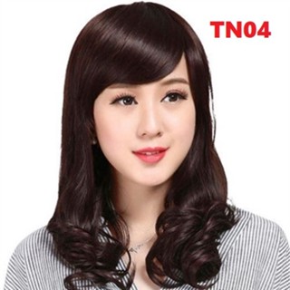 Tóc giả nữ ngắn trung niên TN04, tặng lưới chụp ( Sỉ 110k)