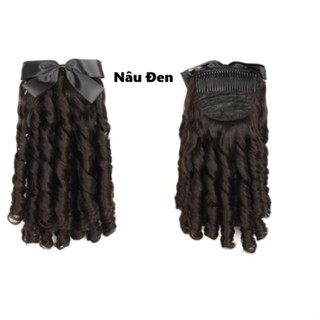 Kẹp u xoăn lợn kèm nơ cho các cô trung niên TNN52