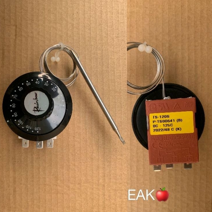 EAK - Chỉnh nhiệt RAINBOW TS120 / TS200 / TS320 120 200 320 20A / 250V - nồi phở , thiết bị máy...
