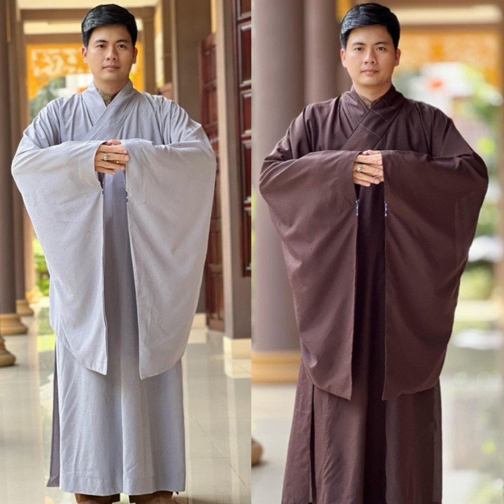 ĐỒ LAM ĐI CHÙA # ÁO HẬU HẢI THANH - TAY RỘNG
