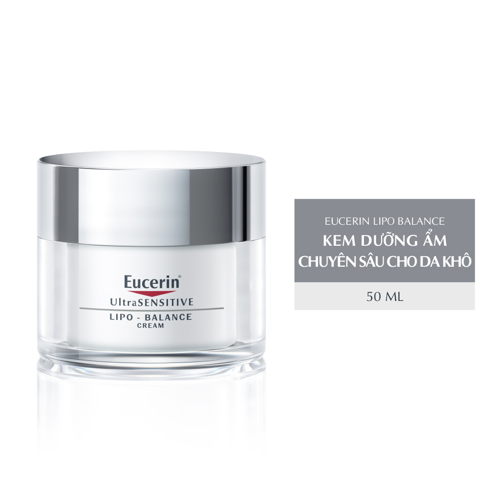 Kem Dưỡng Ẩm Cho Da Khô Và Nhạy Cảm Eucerin UltraSENSITIVE Lipo Balance 50ml