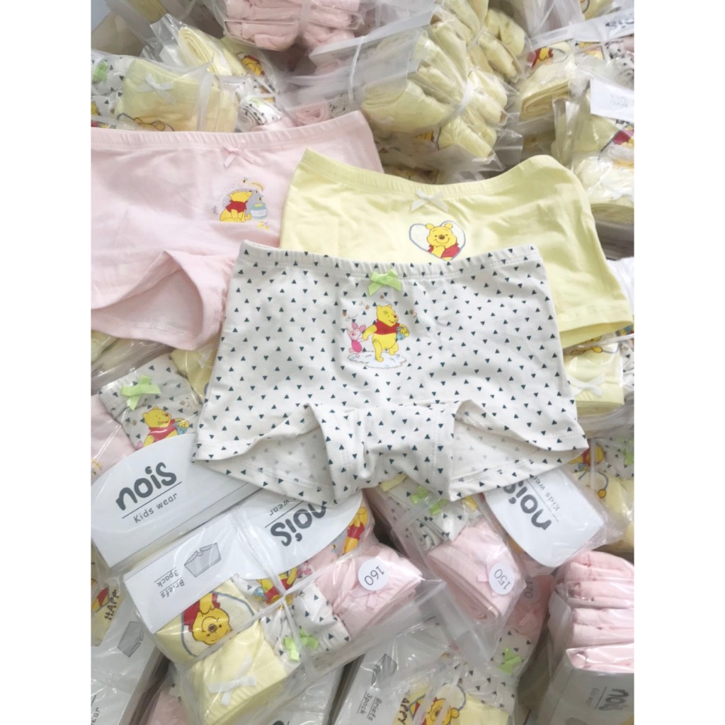 Quần chíp đùi bé gái HÀNG XUẤT THƯƠNG HIỆU NOIS cotton 4 chiều co giản thoải mái siêu kháng khuẩn an toàn cho bé