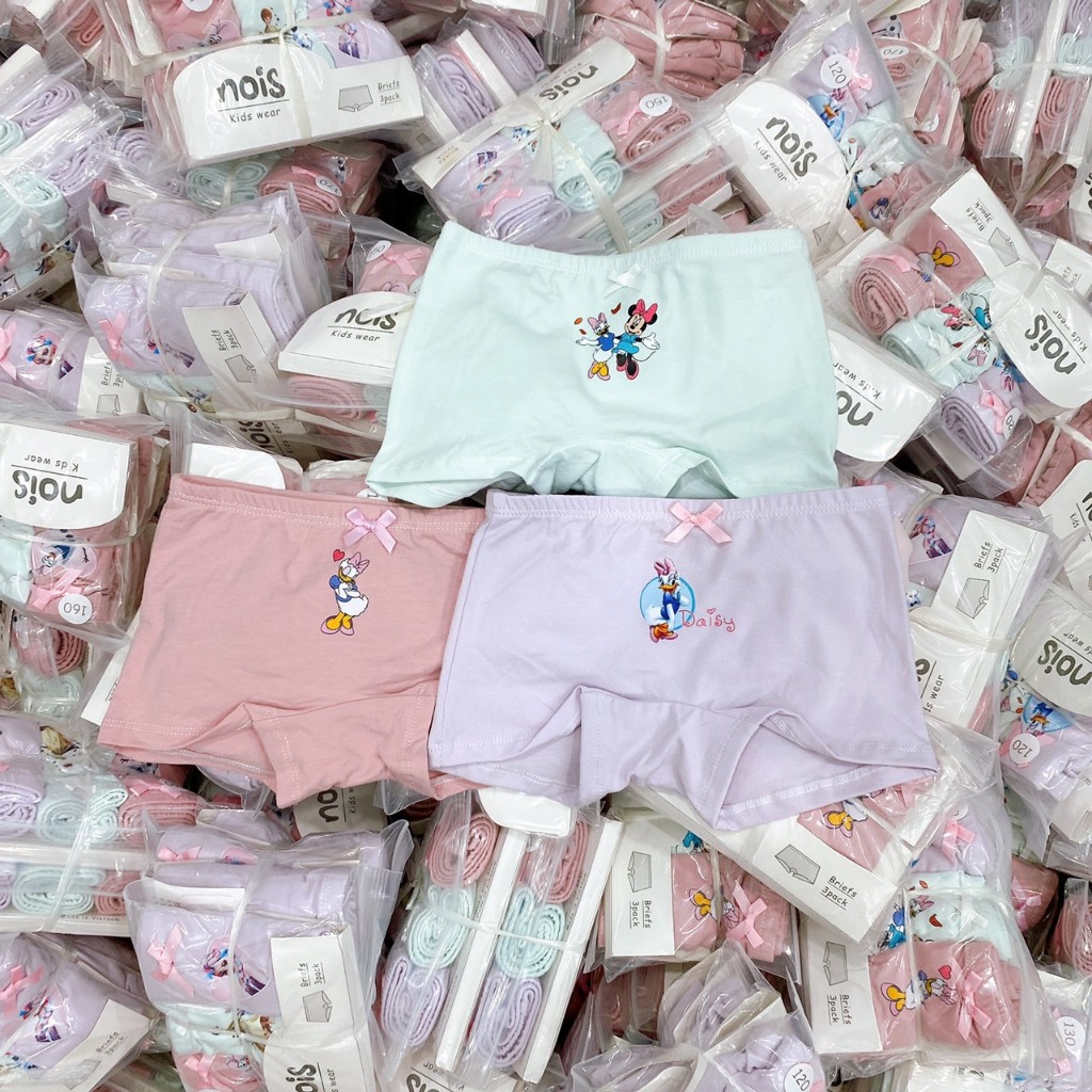 Quần chíp đùi bé gái HÀNG XUẤT THƯƠNG HIỆU NOIS cotton 4 chiều co giản thoải mái siêu kháng khuẩn an toàn cho bé
