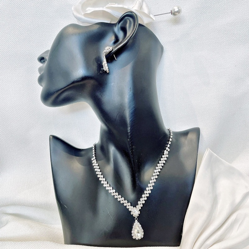 Set Khuyên Tai - Vòng Cổ Cô Dâu FENCY NHÀ NHỎ 472