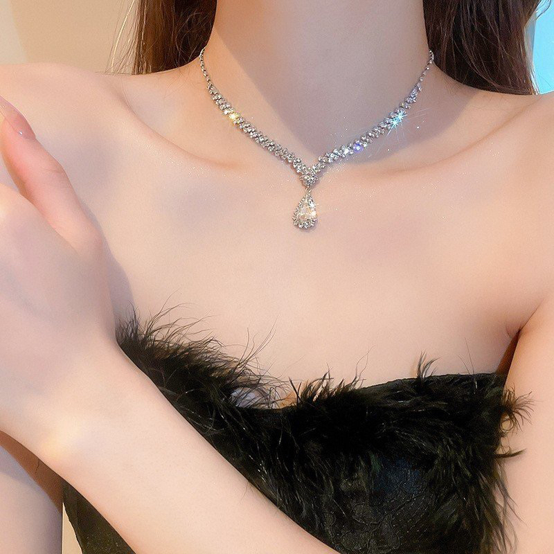 Set Khuyên Tai - Vòng Cổ Cô Dâu FENCY NHÀ NHỎ 472