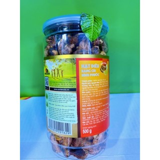 Hạt Điều Vỏ Lụa OH SMILENUTS  Rang Củi Bình Phước 500gram