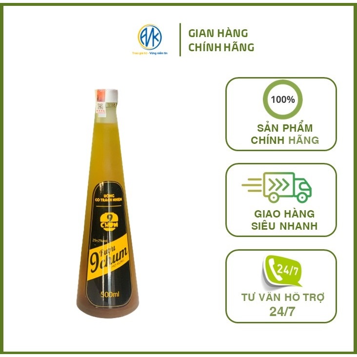 Rượu 9Chum Hương Mơ Rừng Lên Men 500 ML - 350ML, Với Hương Vị Đắm Say