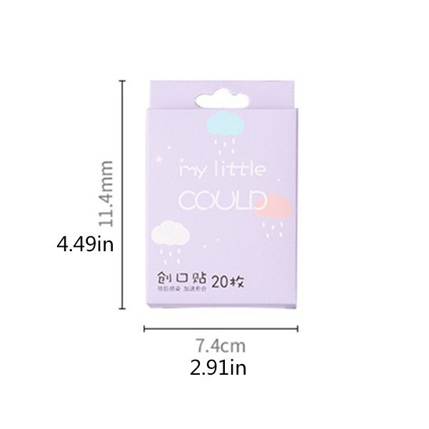 Hộp 20 băng dán cá nhân Urgo họa tiết dễ thương