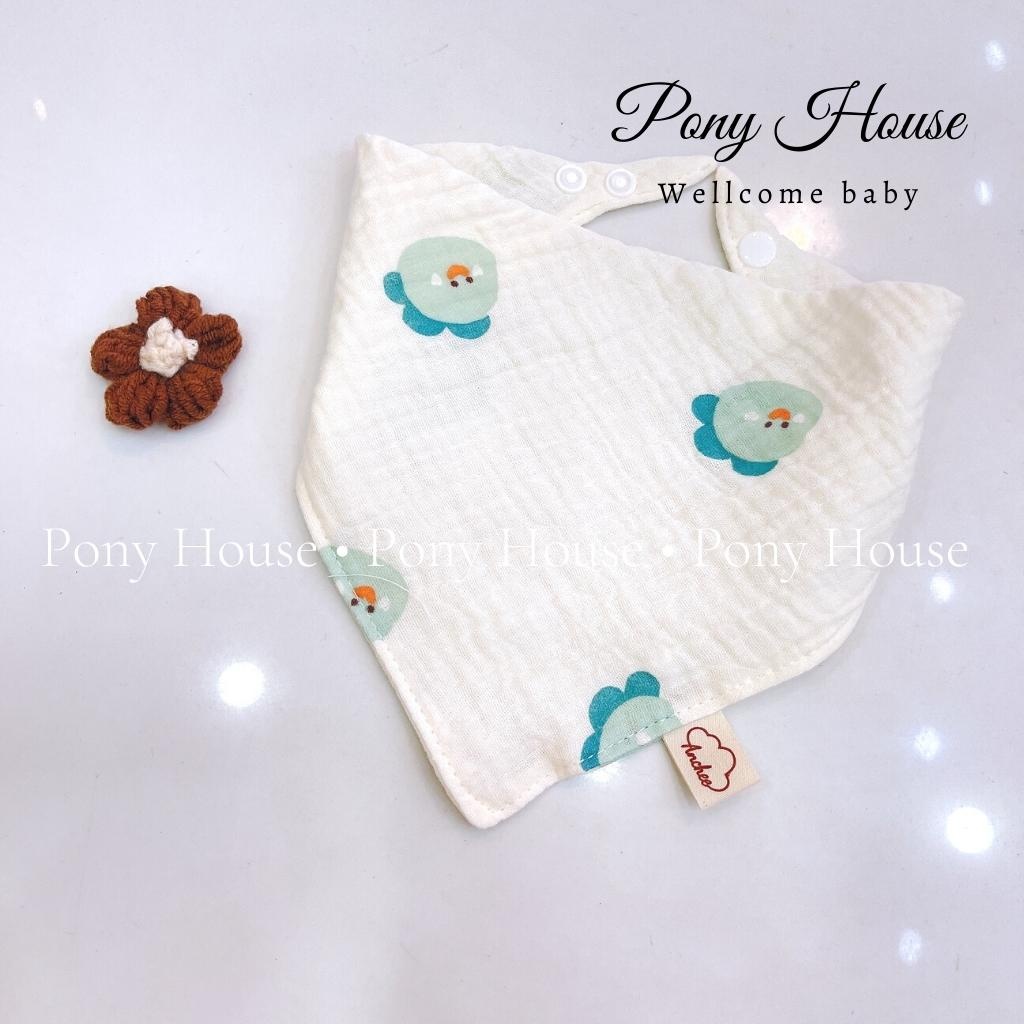 Yếm Xô Muslin Organic Cotton Mềm Mại Cho Bé