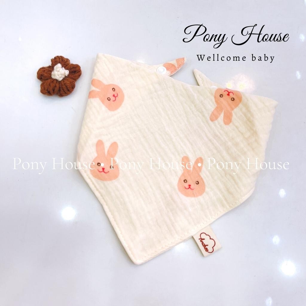 Yếm Xô Muslin Organic Cotton Mềm Mại Cho Bé