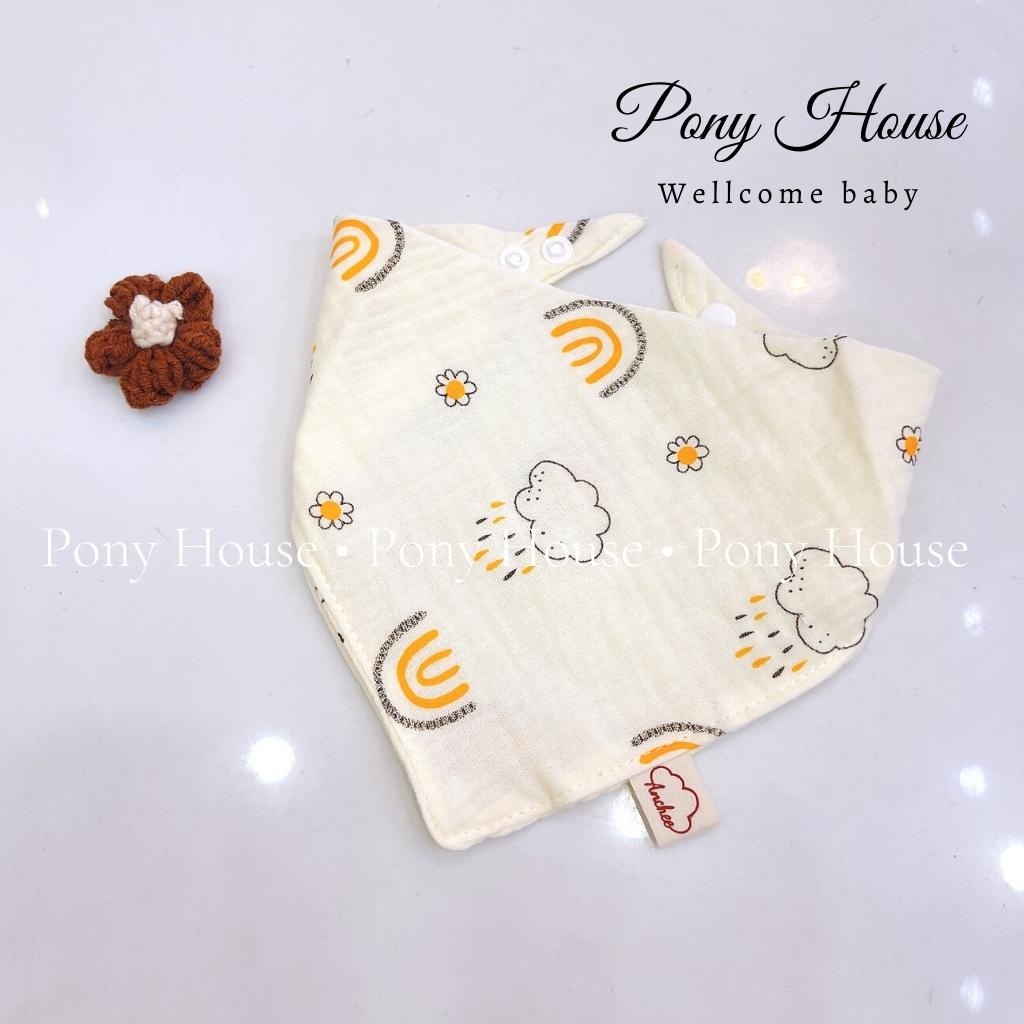 Yếm Xô Muslin Organic Cotton Mềm Mại Cho Bé