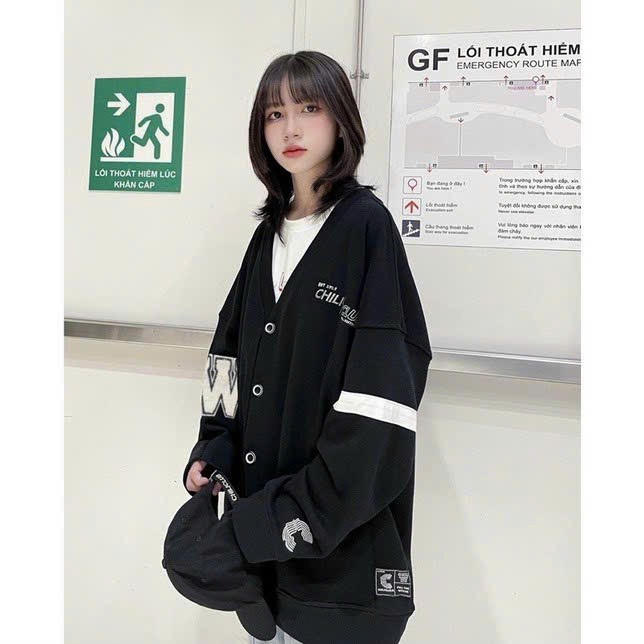 Áo hoodie có zip form rộng phù hợp nam nữ, mẫu áo khoác nỉ bông unisex in chữ mặc đi chơi, đi học