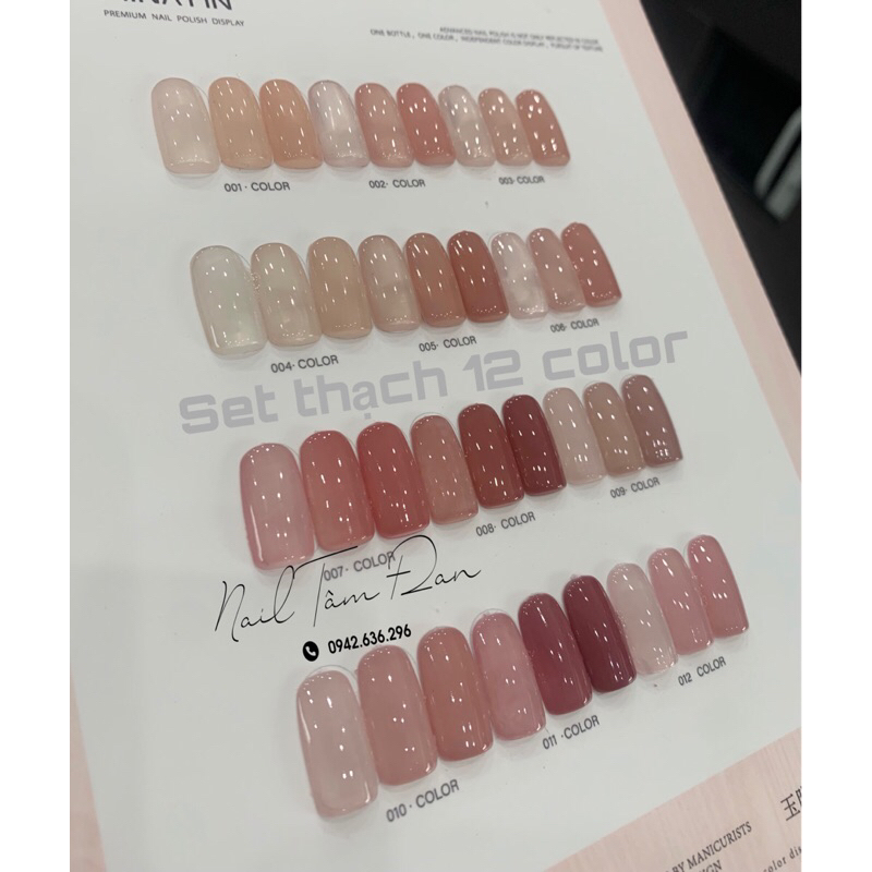 Sét thạch 12 màu Minayin