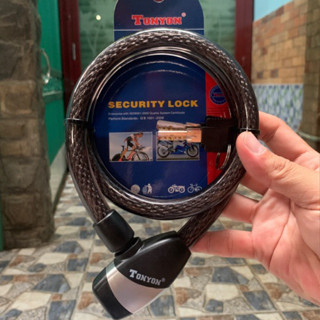 Khoá dây cáp TONYON chống trộm xe máy dày 15mm dài 800mm