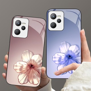 Ốp lưng realme c35 mặt lưng cường lực họa tiết