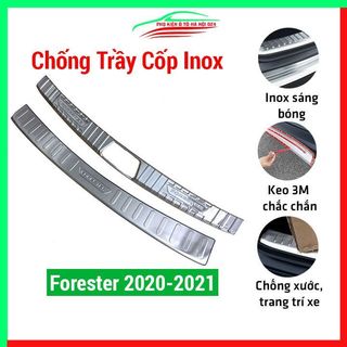 Ốp chống trầy cốp trong ngoài inox xe Subaru Forester 2020-2021