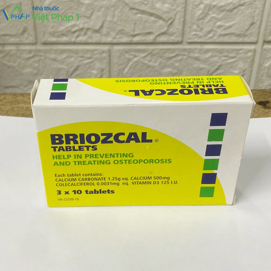 Briozcal hộp 30 viên nhập khẩu ÚC giúp bổ sung canxi, vitamin D3