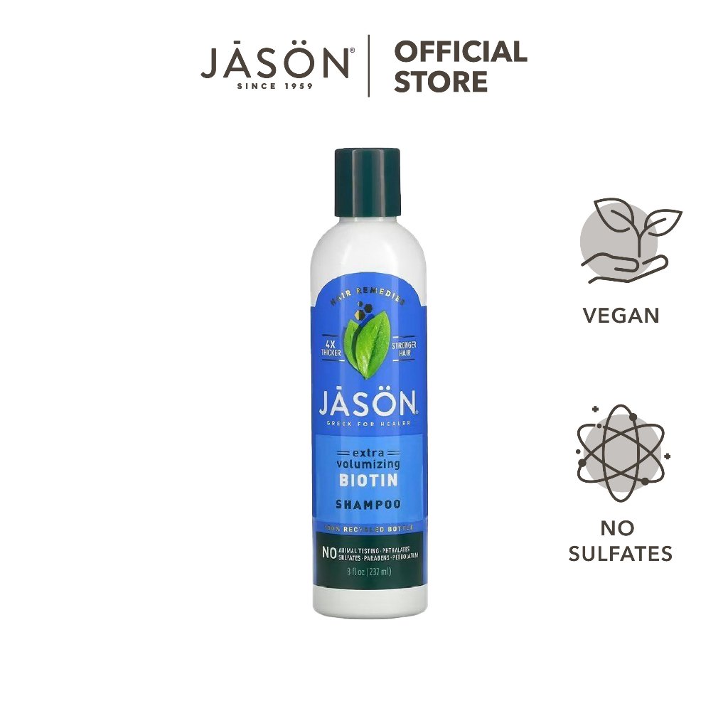 Dầu gội làm dày tóc x4 lần JASON EXTRA VOLUMIZING BIOTIN SHAMPOO 237ml