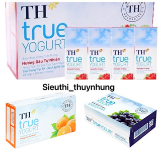 Thùng Sữa TH Dâu- Cam- Việt Quất 180ml x48 Hộp