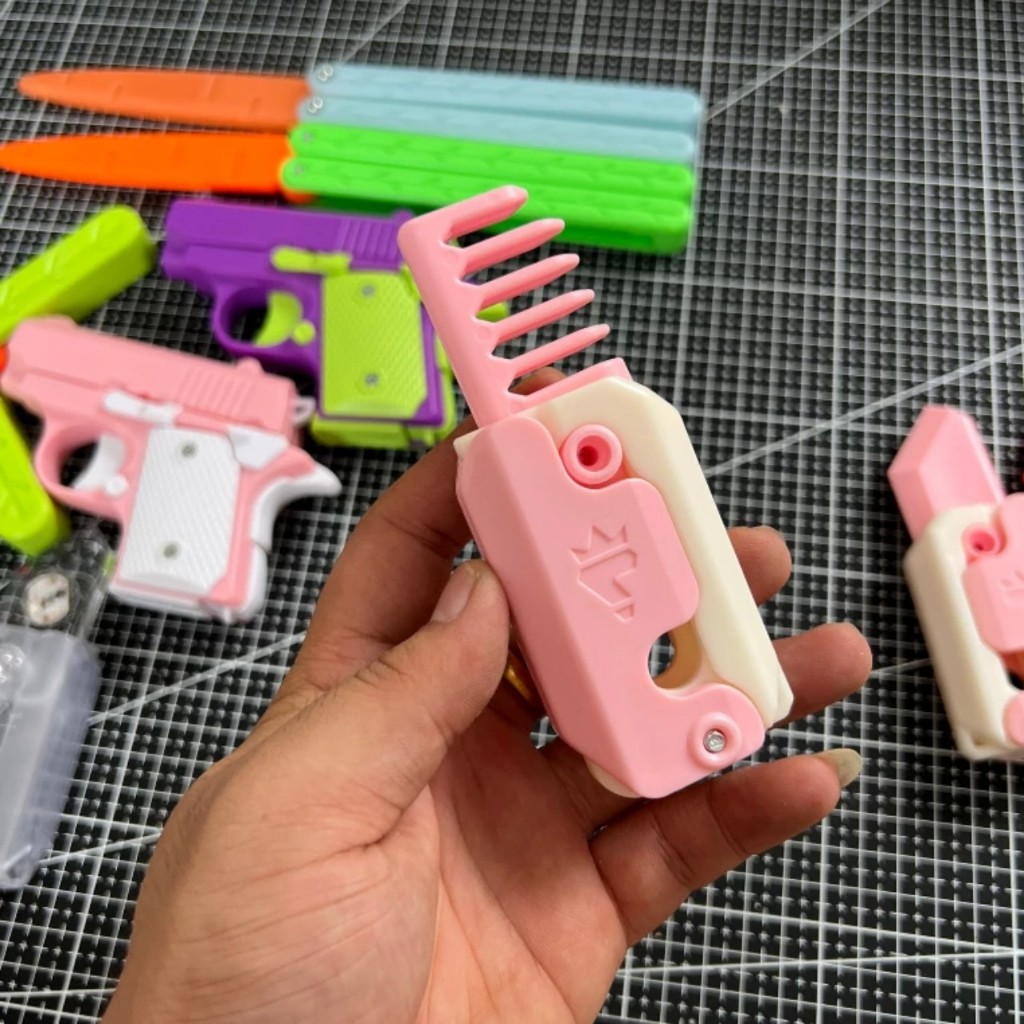 Đồ Chơi Dao Và Lược Cà Rốt Trọng Lực 3D Độc Đáo Vô Tri Giảm Cẳng Thẳng Street