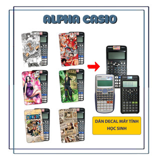 Skin miếng dán decal nhân vật One Piece cho máy tính casio fx 580vnx fx 570vnplus fx880 570esplus nhân vật vua hải tặc
