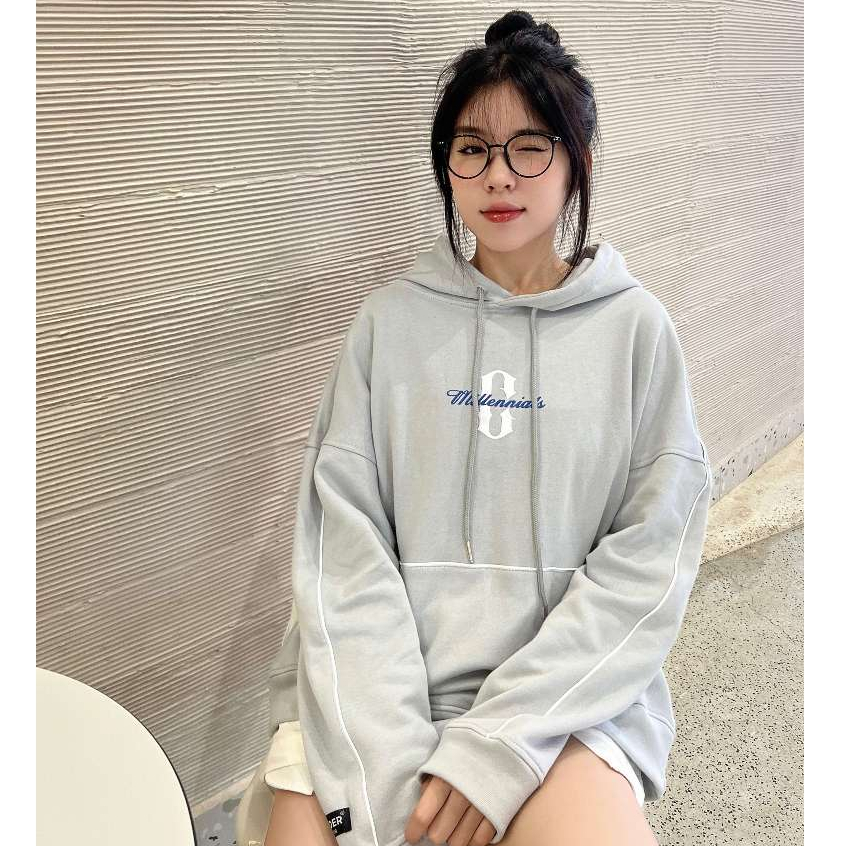 Áo Hoodie Millennials Cinder Màu Xám Khói, Áo Hoodie Local Brand Dành Cho Nam & Nữ